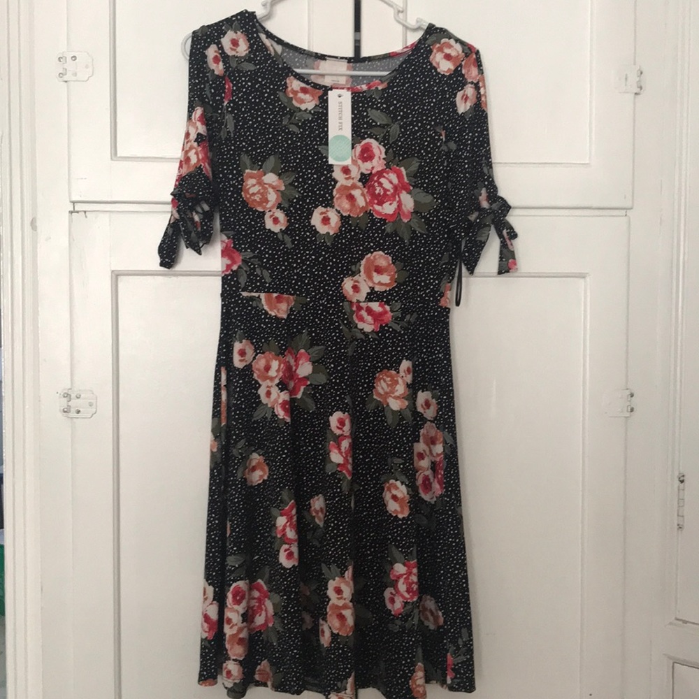Kaileigh brushed knit dress